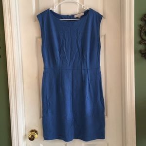 Blue sleeveless dress